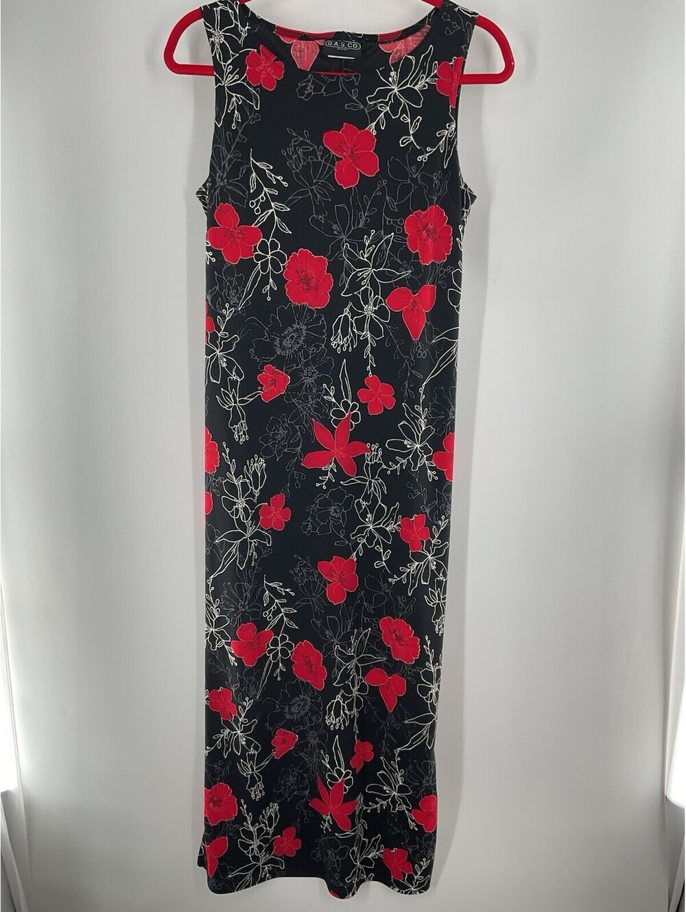 G.A.S. CO. dresses Women’s Size Medium Maxi Floral Dress Sleeveless 006